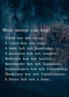What money can buy